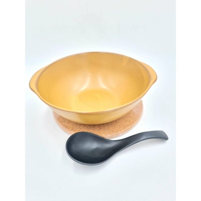 ceramic multi function bowl with cork trivet ceramic spoon 01089 240918120038