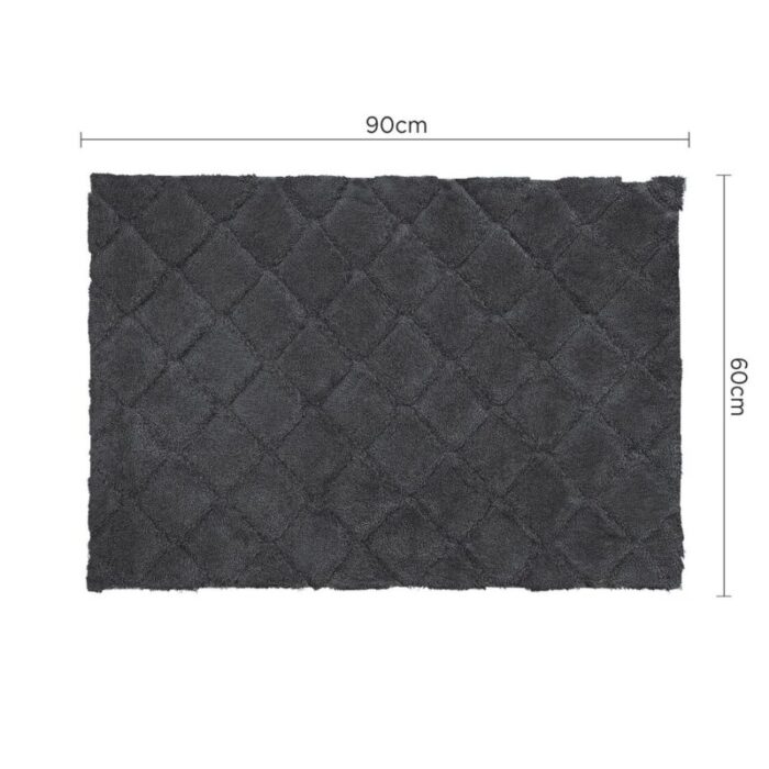 charles millen signature collection sustainable cotton tufted mat cora voiage series mat sq sc03a charcoal 240903043922 2