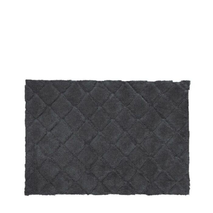 charles millen signature collection sustainable cotton tufted mat cora voiage series mat sq sc03a charcoal 240903043922