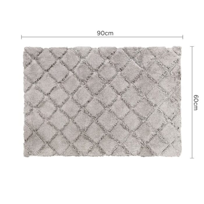 charles millen signature collection sustainable cotton tufted mat cora voiage series mat sq sc03a silver 240903043922 2