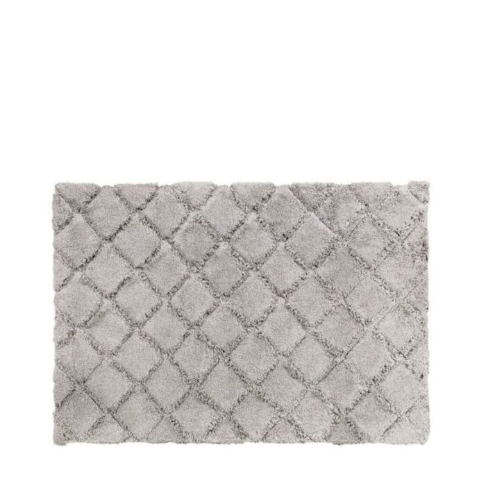 charles millen signature collection sustainable cotton tufted mat cora voiage series mat sq sc03a silver 240903043922