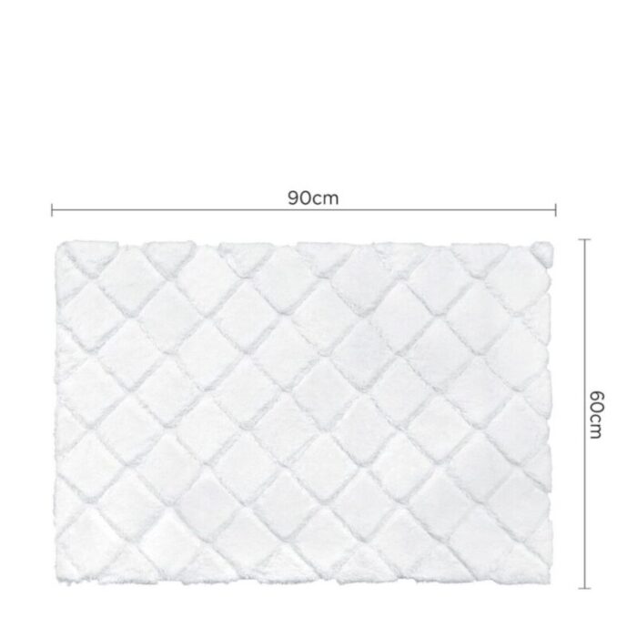 charles millen signature collection sustainable cotton tufted mat cora voiage series mat sq sc03a white 240903043921 2