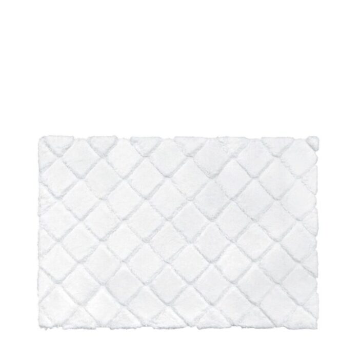 charles millen signature collection sustainable cotton tufted mat cora voiage series mat sq sc03a white 240903043921