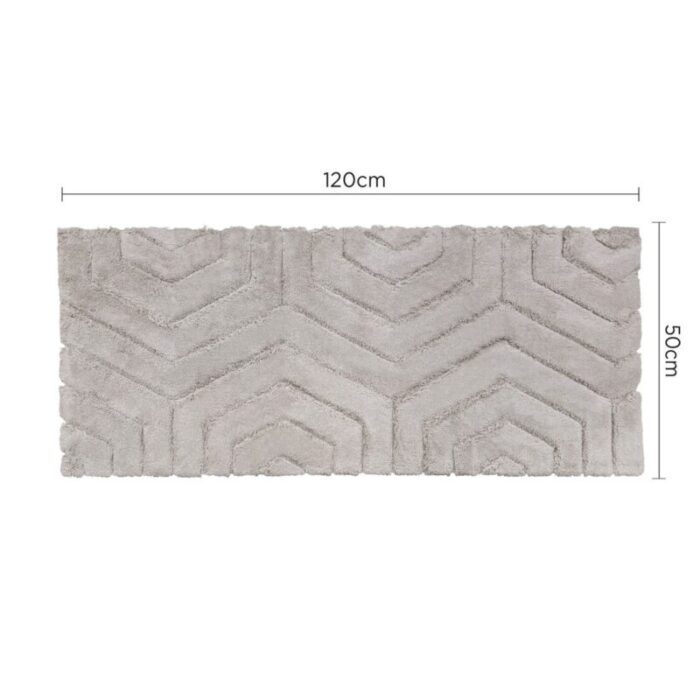 charles millen signature collection sustainable cotton tufted mat maia voiage series mat sq sc01b silver 240903043917 2