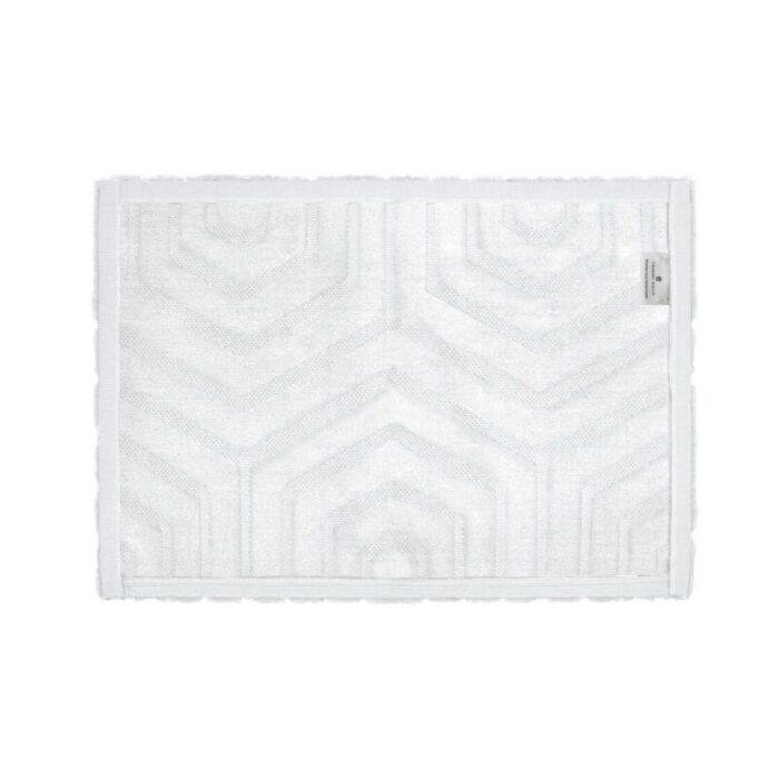 charles millen signature collection sustainable cotton tufted mat maia voiage series sq sc01a white 240903043916 1