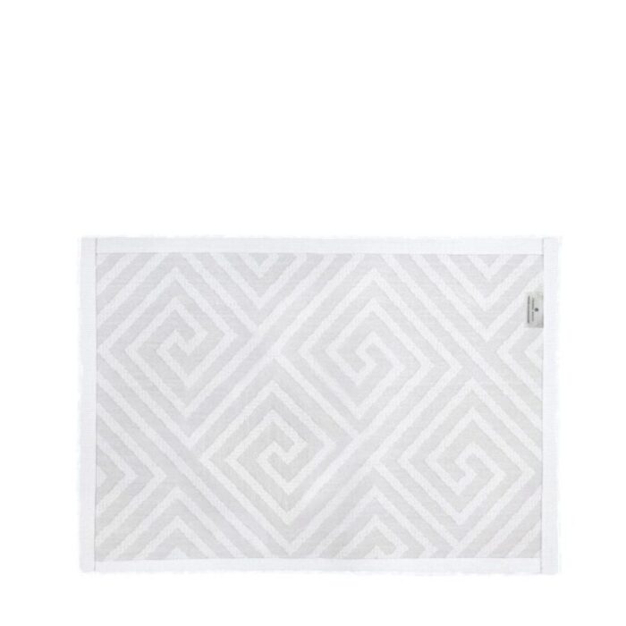 charles millen signature collection sustainable cotton tufted mat thalia voiage series mat sq sc04a white 240903043924 1