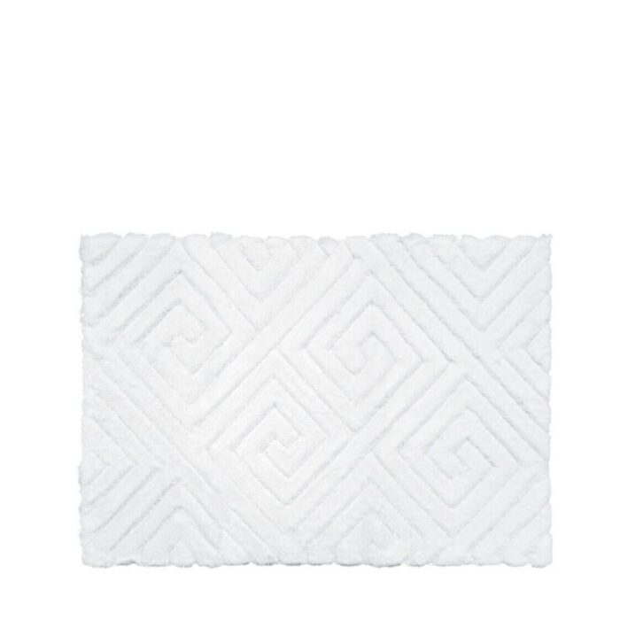 charles millen signature collection sustainable cotton tufted mat thalia voiage series mat sq sc04a white 240903043924