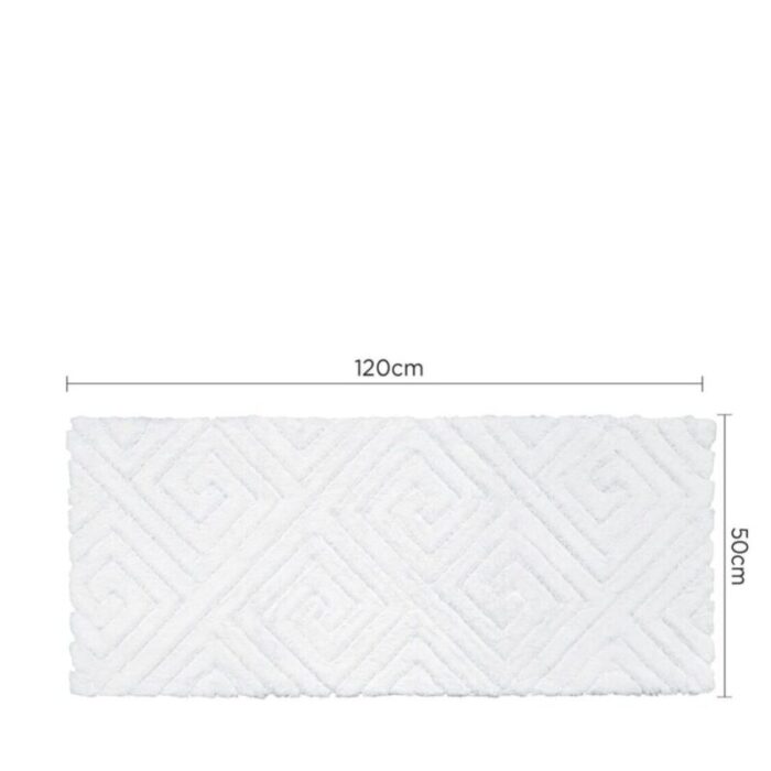 charles millen signature collection sustainable cotton tufted mat thalia voiage series mat sq sc04b white 240903043926 2