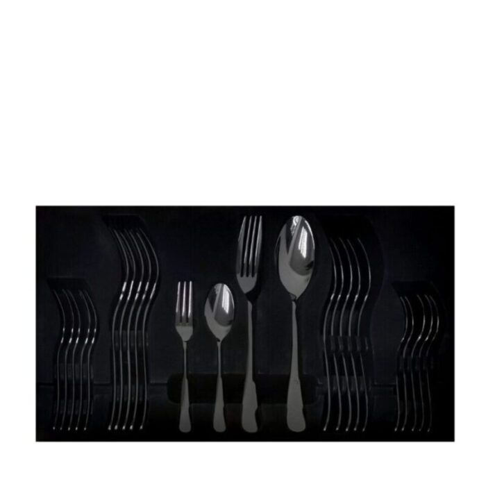 milan cutlery set 24 pcs black 240924010326