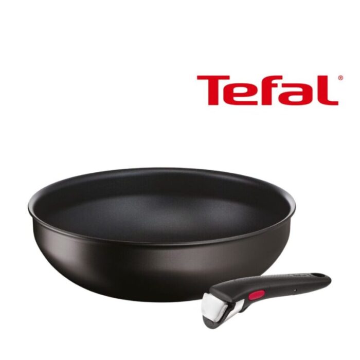 tefal ingenio g6 unlimited black 2pc set wok pan 28 removable handle l76390 241009093133