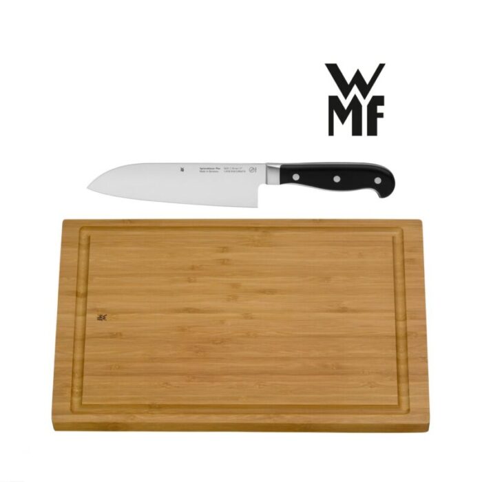 wmf spitzenklasse plus santoku knife 18cm wmf bamboo cutting board 38x25cm 240325113641